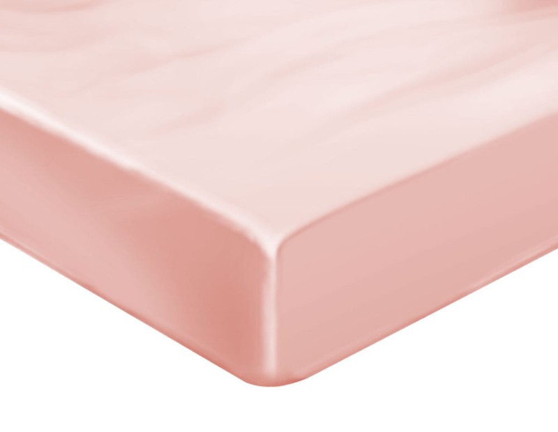 Seven Jedwabne Prześcieradło 200/200 (z gumką) - kolor: Jasny Róż