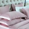 Malbery Jedwabna Poszewka 50/70 na Poduszkę - wzór: Powdery Pink   - Zdjęcie 3