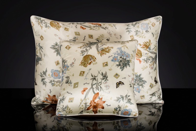  Malbery Jedwabna Poszewka 50/70 na Poduszkę - wzór: Sweet Memories