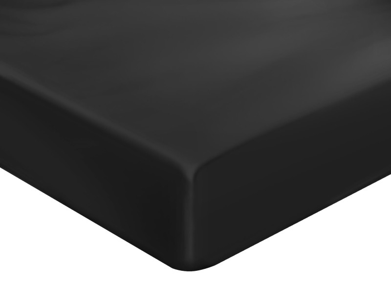 Seven Jedwabne Prześcieradło 220/200 (z gumką) - kolor: Black