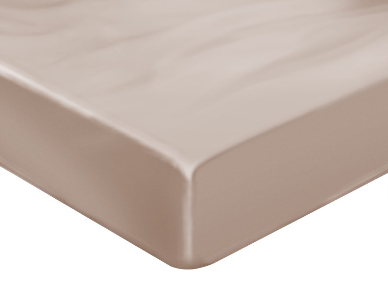 Seven Jedwabne Prześcieradło 140/200 (z gumką) - kolor: Beżowy