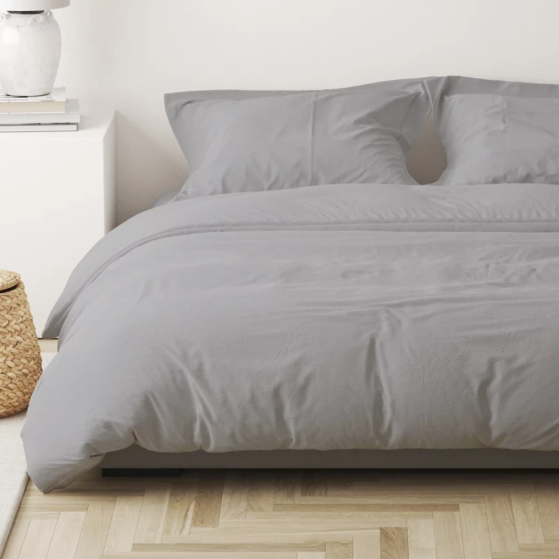 Pościel Jersey 160/200 + 2x 70/80 kolor: popiel