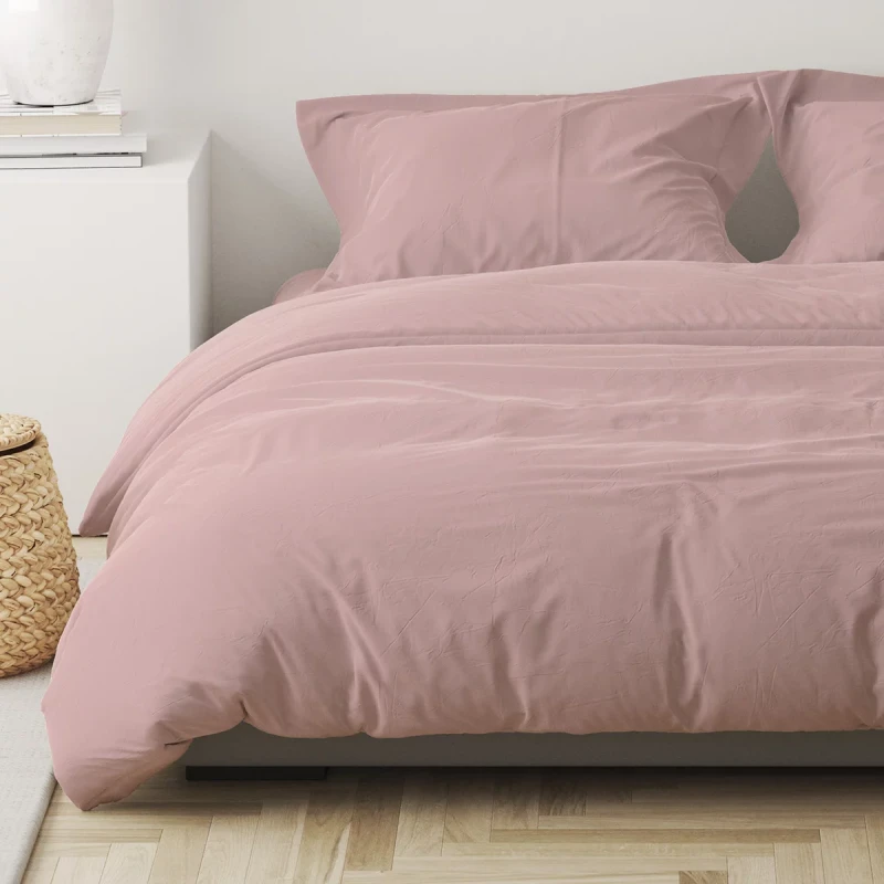 Pościel Jersey 160/200 + 2x 70/80 kolor: brudny róż