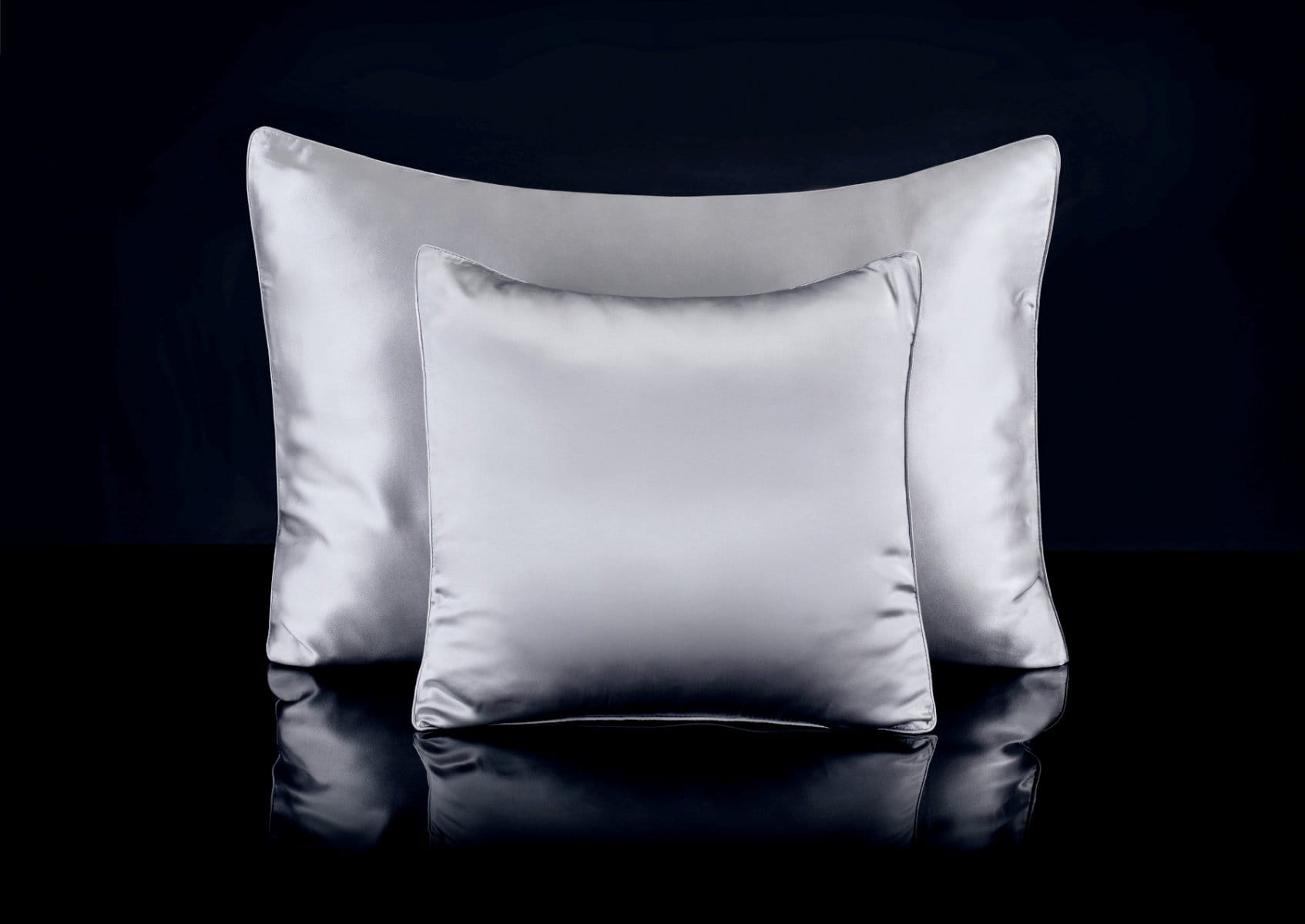 Malbery Jedwabna Poszewka 50/70 na Poduszkę - wzór: silver Light