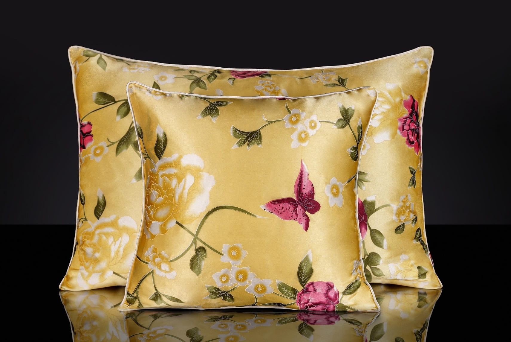 Malbery Jedwabna Poszewka 70/80 na Poduszkę - wzór: Sunny Day