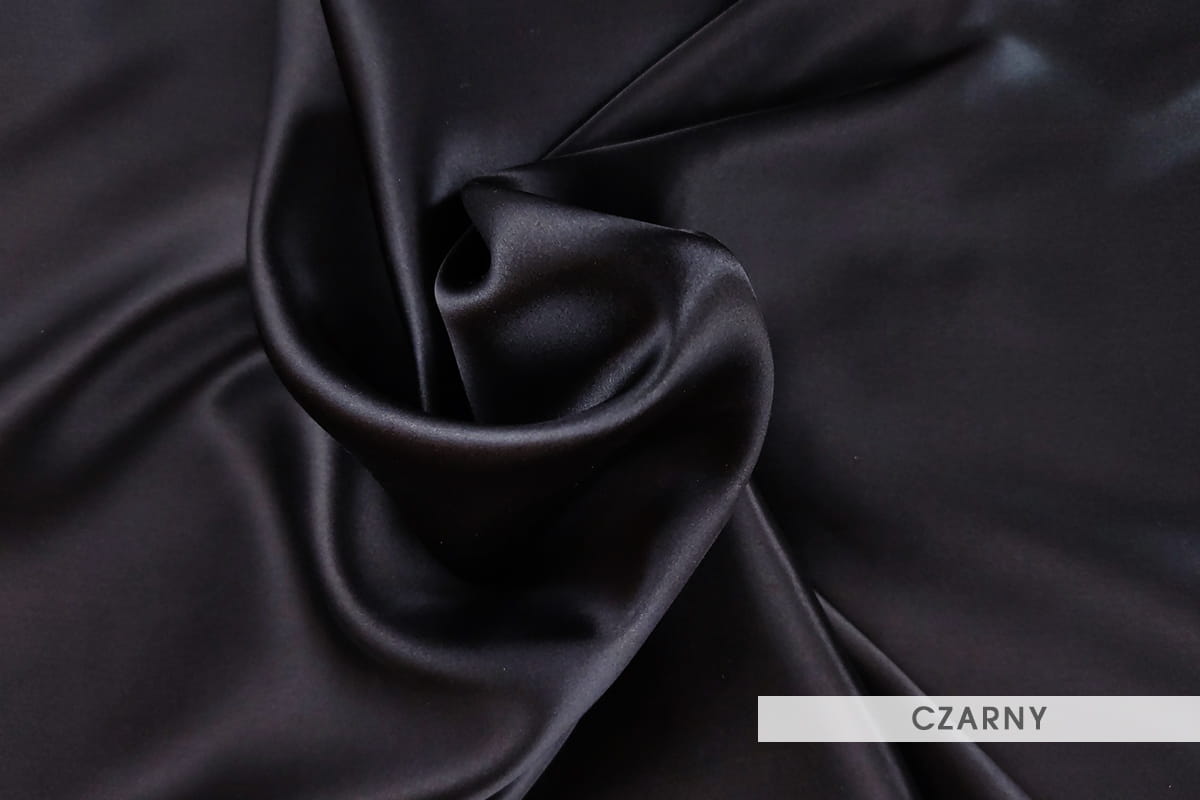 Seven Jedwabna Poszewka 70/80 na poduszkę kol. czarny